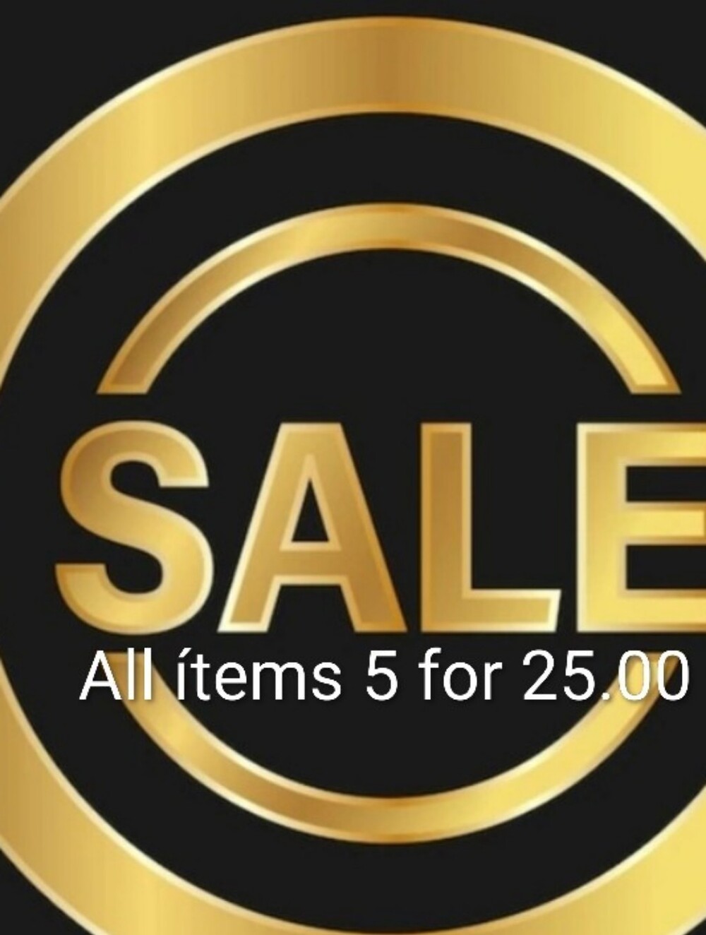 All Ítems 5 For 25.00